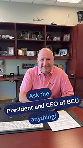 Ever wanted to ask the President and CEO of BCU a question? Now's your chance! 🤩 👇 Drop your questions in the comments, and Mike Valentine will answer as many as he can fit in a 90-second video coming soon! 💙 | BCU