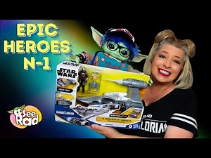 Hasbro Epic Heroes Mandalorian N-1 Starfighter Set Unboxed
