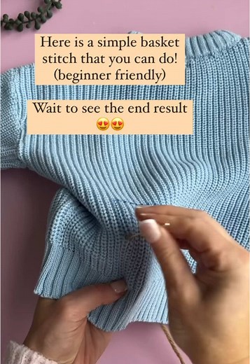 Easy Basket Weave Stitch Tutorial for Beginners