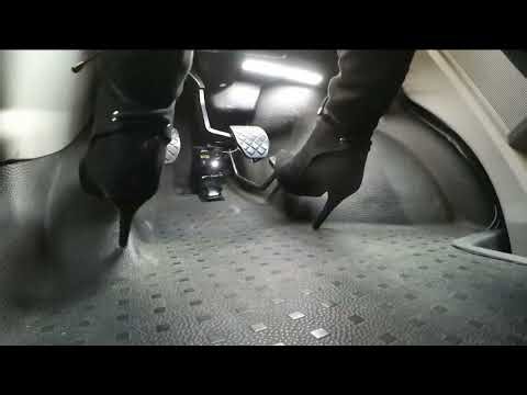 Driving The Minibus Wearing Knee Boots (Pedal Pumping)