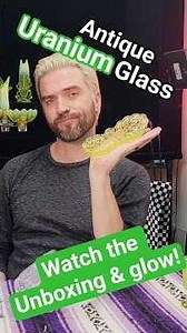 Hobbs Brockunier uranium glass unboxing | Express Delivery! #uraniumglass #vaselineglass #eapg