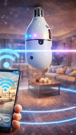"Your entire home is now protected with 360-degree security with the Champion WiFi Bulb IP Camera."