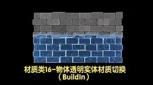 材质类16-物体透明实体材质切换（BuildIn）