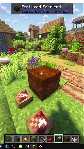 HOW TO USE the Pitchfork in MINECRAFT with Let's Do Farm and Charm