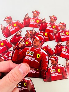 Vettel Formula One Sticker Cute Sticker for Notebooks, Water Bottles, Laptops - F1 - Etsy UK