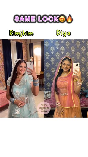 Rimjhim look on Diya 😍| Yashika Sharma| Himanshu Awasthi| dangal tv #youtubeshorts #shorts