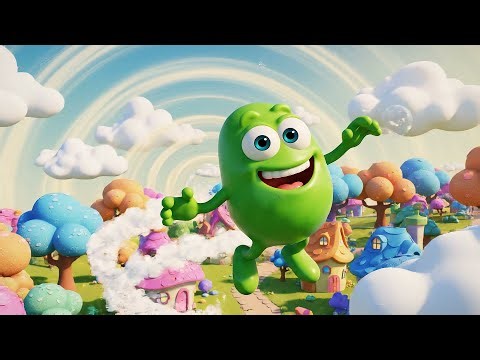 Fall Guys Wobbly Bean Flew Off the Bouncy Platform | Kids Songs & Nursery Rhymes