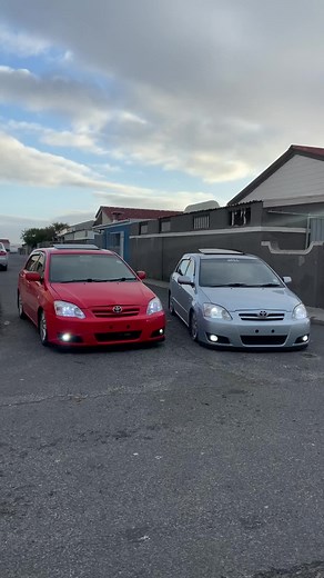 Best of both❤️🩵 #toyota #stance #racing #runx #fyp #carsoftiktok #rsi #viral #SAMA28 #ziyaadajam #foryou #static #bagged #fypシ #oem #newspec #PhilipsOneBlade @Yaasier Static Runx