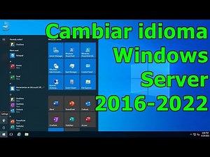 Change language Windows Server 2016 - 2022