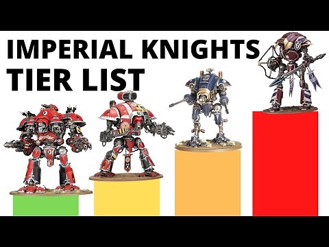 Codex Imperial Knights Tier List in Warhammer 40K 10th Edition- Strongest + Weakest Units