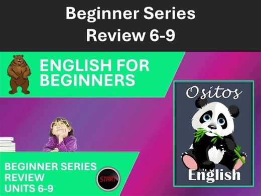 Beginner ESL Lesson: Review Units 6-9 | Teaching Resources