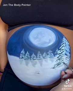 12K views · 57 reactions | Body Painted pregnant belly #bodypaint #jenthebodypainter | Jen The Body Painter | Facebook