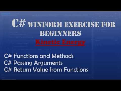Starting Out With Visual C# - Kinetic Energy (Intro To Visual C#) - Windows Forms