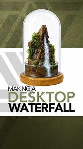 A look back at my first desktop waterfall terrarium 🌱 I’m excited to show you the new projects I’ve been working on that were inspired by this build! #terrarium #plants #moss #waterfall | Johnathon Q Swanson