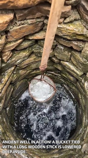Traditional method for fetching clean water #WaterFetching #OldMethods #WellWater | Gujjar