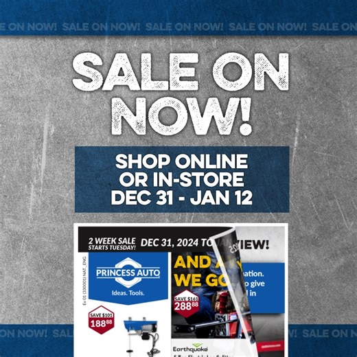 Let’s kick off the New Year, shall we? Nothing like finding great deals for your 2025 projects! 👉 https://prnc.es/3DAUtMN | Princess Auto