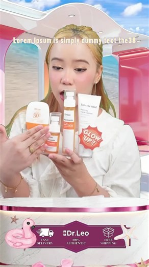 Dr.Leo 【Hot 】 5PCS Skincare Set - Anti Acne Set/Anti Dark Spot Set/Brightening & Glow Set/Renew & Repair Set/Glow & Repair Set Cleanser/Serum/Moisturizer/Toner/Sunscreen/Mud Mask Niacinamide Ceramide Glycolic Acid Matte Sunscreen Penjagaan Kulit