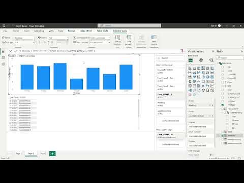 Weekday Calculation Power Bi part2 | Weekday sorting using Power bi |