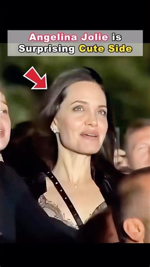 Angelina Jolie’s Surprising Cute Side #måneskin #AngelinaJolie #concert #celebrity #shorts