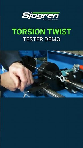 Sjogren Industries Torsion Twist Tester Demo