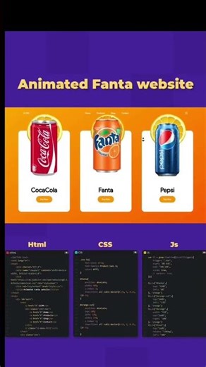 Fanta Demo Website Using HTML and CSS. DM for more information