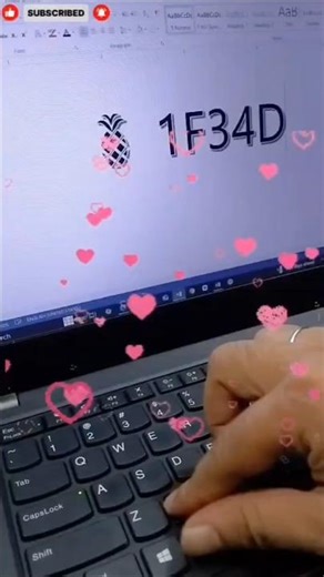 Pineapple symbol keyboard shortcuts. #shorts #shortcutkeys