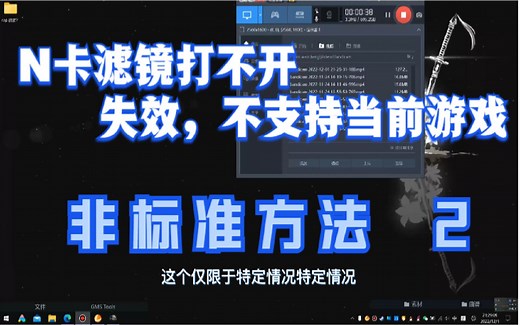 N卡滤镜无法使用，不支持当前游戏等问题非标准解决方法 2