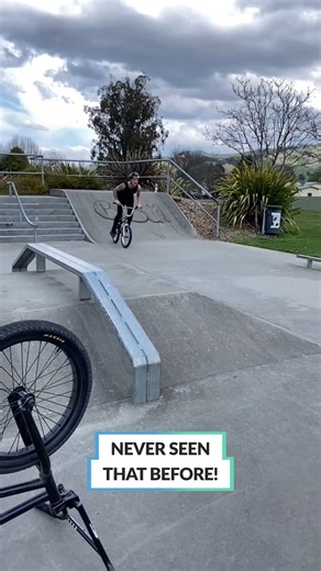 Seat stand → bike flip = insane 😳 @tylerr_knoxx #BikeTricks #CyclingSkills #StuntLife #ParkSession | People Are Awesome