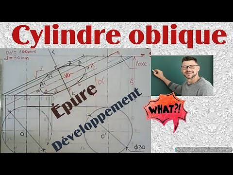 Skewed Cylinder | How to Develop an Oblique Cylinder