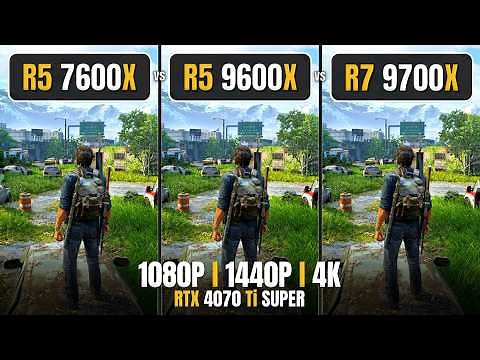 AMD Ryzen 5 7600x vs Ryzen 5 9600x vs Ryzen 7 9700x - 1080p, 1440p, 4K - Complete Gaming Test