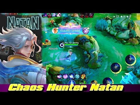CHAOS HUNTER NATAN: INSANE Damage and Build🔥 (Full Gameplay) #mobilelegends #viralvideos