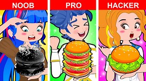 68K views · 1.7K reactions | NOOB vs PRO vs HACKER in Food Challenge - Funny Situations At School by KCN | Funny Kids Moments | Facebook