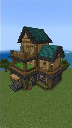 Modern Survival Base In Minecraft Tutorial Timelapse #minecraft #shorts #asmr