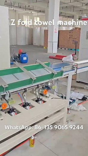 Z/ N fold hand towel machine with automatic transfer system