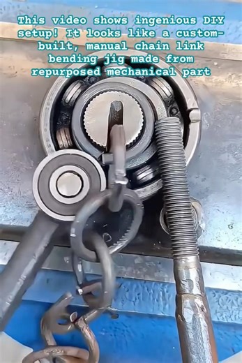 Genius DIY Chain Link Maker #DIY #Metalworking #WorkshopHack #HomemadeTools #Engineering