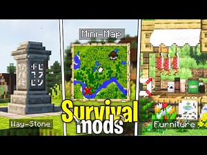 TOP 8 MOST EPIC SURVIVAL MODS FOR MINECRAFT PE 1.21 🔥
