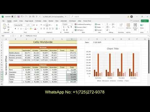 IL EX365 2021 CS1 4a | | Illustrated Excel 365/2021 Modules 1-4: SAM Capstone Project 1a