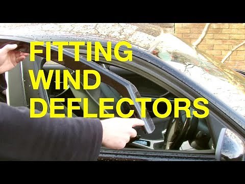 Fitting Wind Deflectors to a BMW