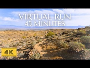 Virtual Treadmill Run 4K | California Mountains to Palm Oasis | Running Videos for Indoor Workout