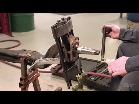 Service Isuzu NPR & GMC W-series King Pins with Tiger Tool King Pin Press