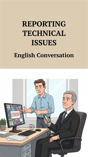 Reporting Technical Issues - English Conversation #Shorts