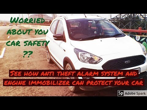 Ford Freestyle || Anti theft alarm system and Engine Immobilizer || Explained with demo