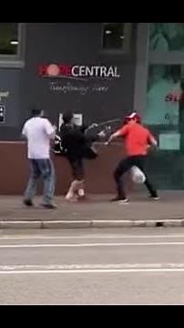 Street fight in Brisbane