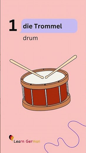 5 German Words a day - Musikinstrumente | Musical instruments | #learngerman | #shorts