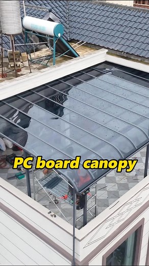 120K views · 1K reactions | PC board is fireproof, waterproof, impact-resistant and weather-resistant, and is suitable for building awnings, parking sheds, and outdoor leisure areas. #awning #awing #foldingdoor #slidingdoor #aluminumwindows #windows #windowfactory #love #homedecor #outdoortiles #safetydoor #carporch #patio #houserenv#pcboard #canopy #outdoorliving | chinawindowdoors | Facebook