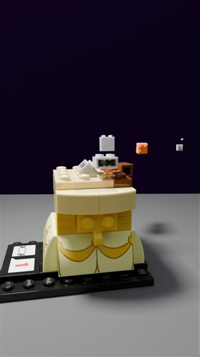 Disney Belle in LEGO Form #lego #disney #animation