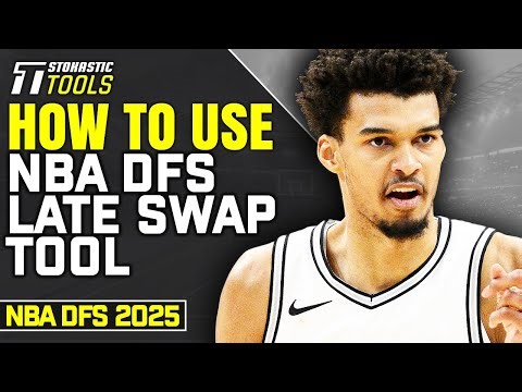 How to Win NBA DFS Using Late Swap Tools | Stokastic NBA DFS Tutorial 2025