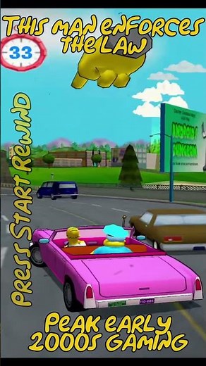 Chief Wiggum Driving Chaos - Simpsons Road Rage