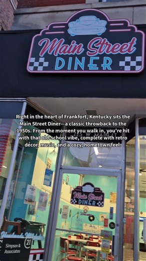 Main Street Diner | 📍Frankfort, KY #vlog #vlogging #retro #50s #kentucky