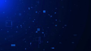 Digital matrix cyberspace particles and digital data network data flow blue glowing grid connection | Premium Stock Video Footage